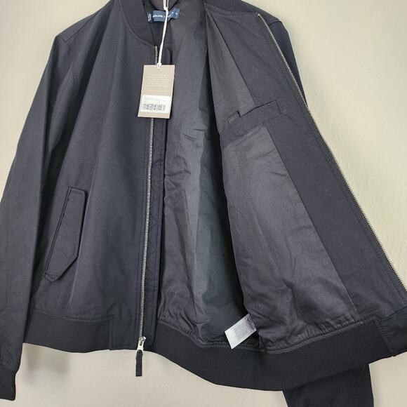NWT Everlane Uniform Black Full Zipper The Bomber Water Resistant Jacket Black - Picture 10 of 11